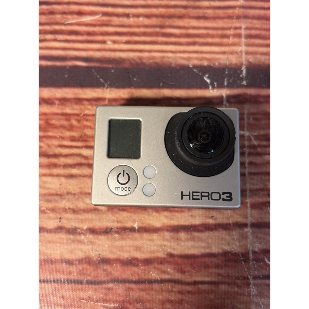 GoPro Hero3 Silver Edition Action Camera with Battery UNTESTED For Parts/Repair